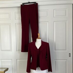 Sag Harbor Deep Red Women's Pantsuit